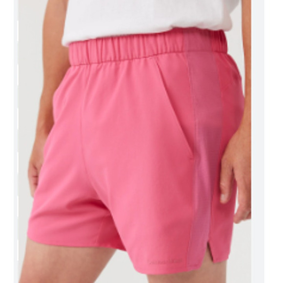 OUTDOOR VOICES Mens High Stride 5" Short XL Azalea Pink Pockets Linerless NWT - Picture 1 of 9